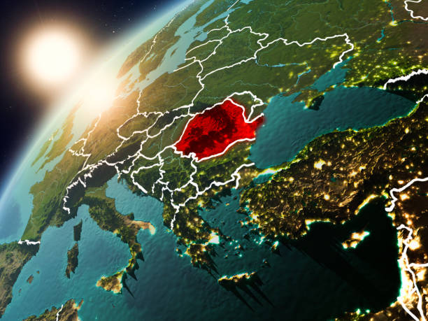 istock Romania on planet Earth in sunset 1082936648