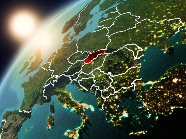 istock Slovakia on planet Earth in sunset 1082936680