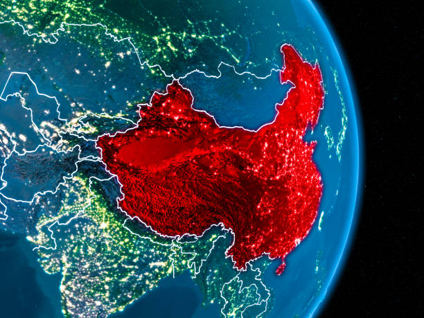 istock China in red at night 1082937408