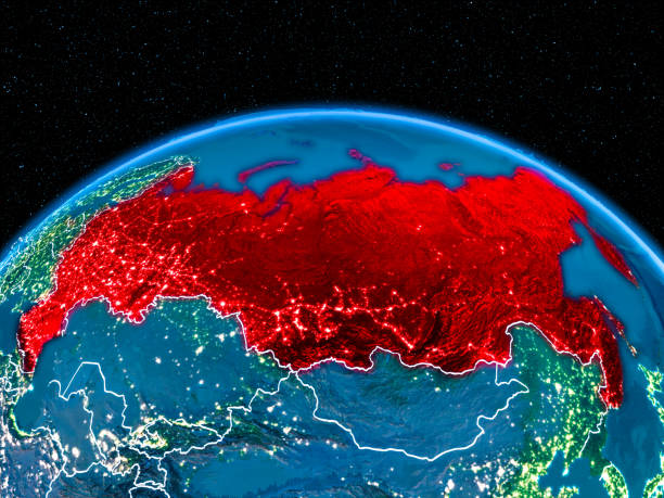 istock Russia from space at night 1082938026