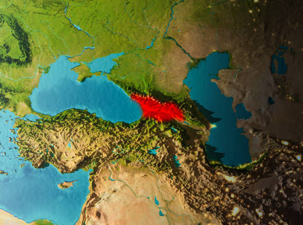istock Orbit view of Georgia 1082938964
