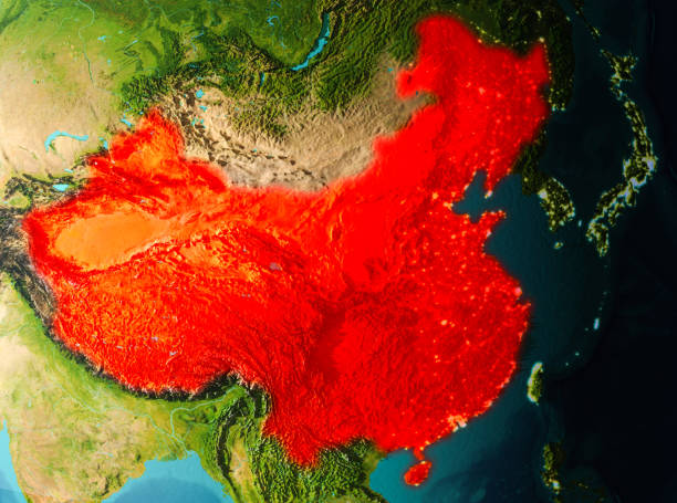 istock Orbit view of China 1082938984