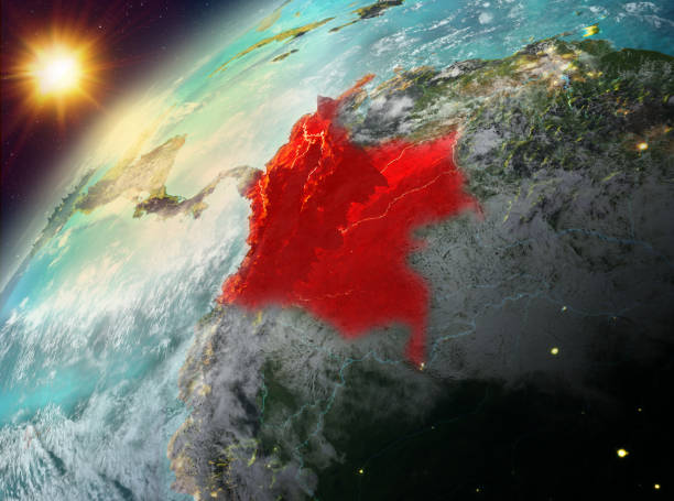 istock Colombia on planet Earth in sunset 1082941972