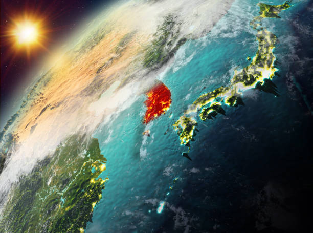 istock South Korea on planet Earth in sunset 1082942068