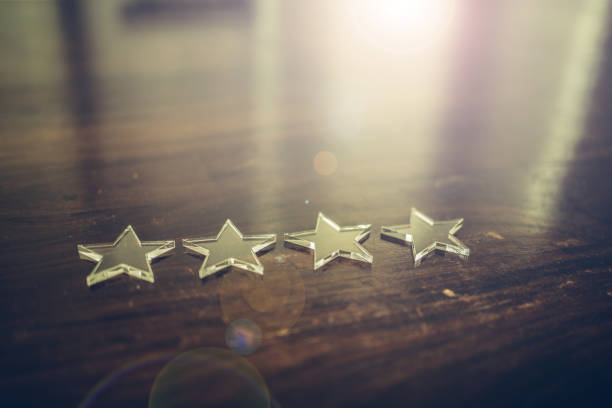 istock Four stars rating 1082942210