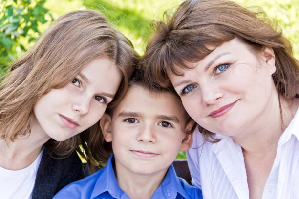 istock Happiest mother with daughter and son 1082953584