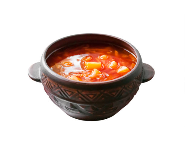 istock Tomato soup with cabbage and cauliflower 1082975262