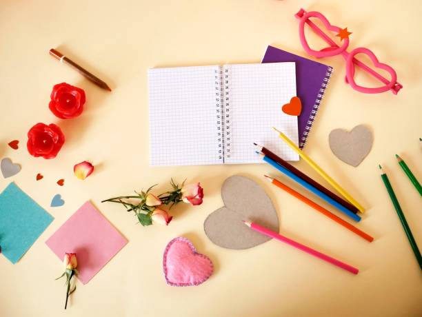 istock Decorative composition for congratulations with Valentines, wedding, birthday 1082978642