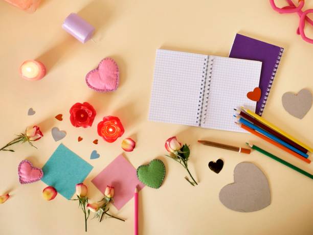 istock Decorative composition for congratulations with Valentines, wedding, birthday 1082978648