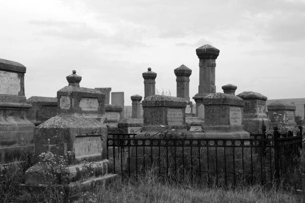 istock Noratus cemetery- Armenia- monochrome 1082993032