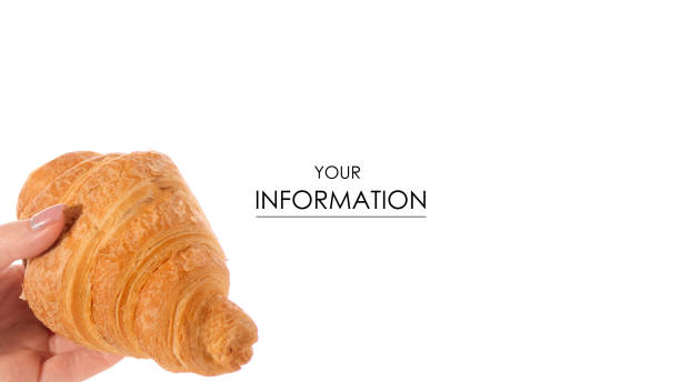 istock Croissant food sweetness in hand pattern 1083000510