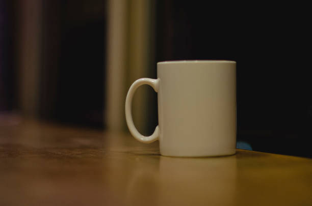 istock The solo blank white mug at the diner 1083000550
