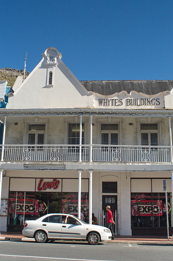 Historical building on the main road in Simon's Town, near Cape Town, South Africa
