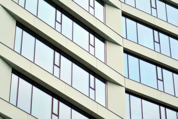istock Facade fragment of a modern office building. 1083011990