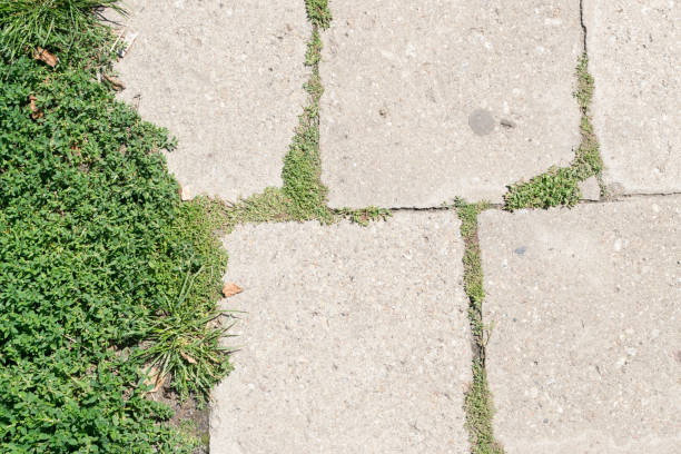 istock Grey Old Stone Pavement Top View or Granite Cobblestone Road 1083019588