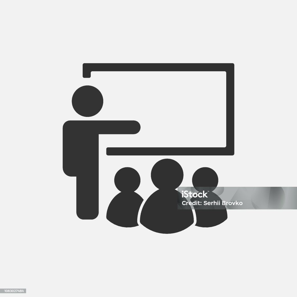 Opleiding pictogram geïsoleerd op een witte achtergrond. Vectorillustratie. - Royalty-free Pictogram vectorkunst