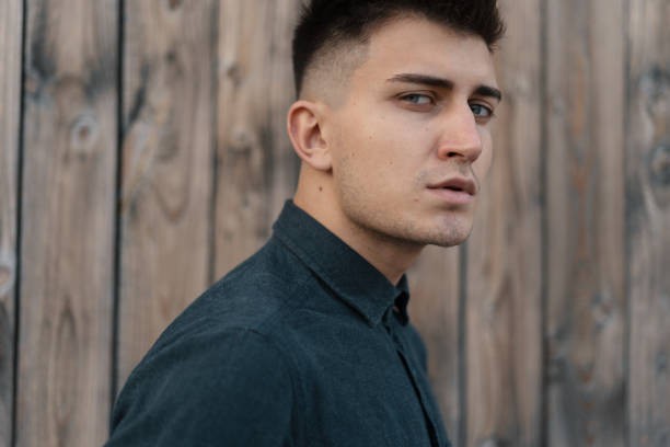 istock Seductive young man closeup portrait 1083028620