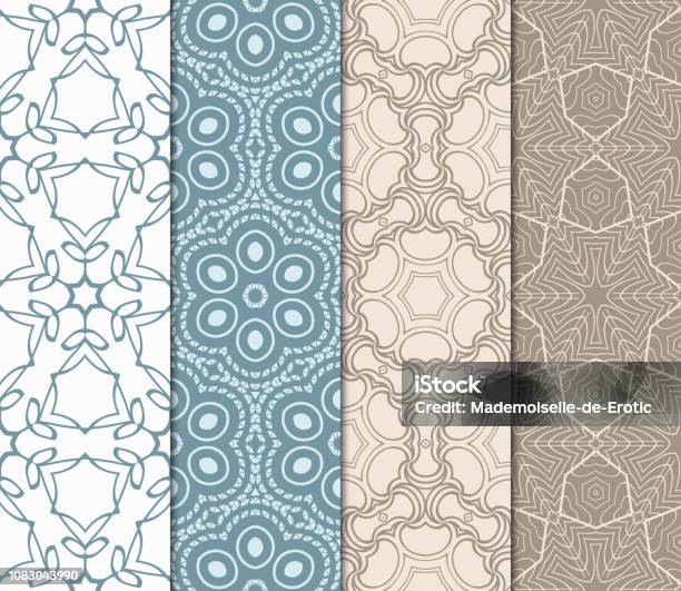 Beautiful view of Geometric Geometric Floral Combinations Wallpaper