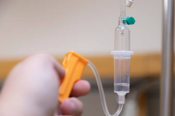 istock Close up Health and Beauty Drip Infusion Set with Copy Space 1083048548