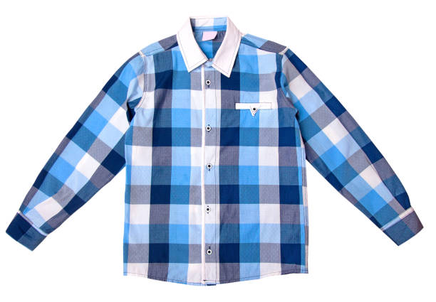 istock Men's shirt in a cage isolated on a white background 1083055266