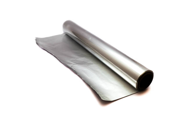 istock Aluminum foil roll isolated on white background 1083063486