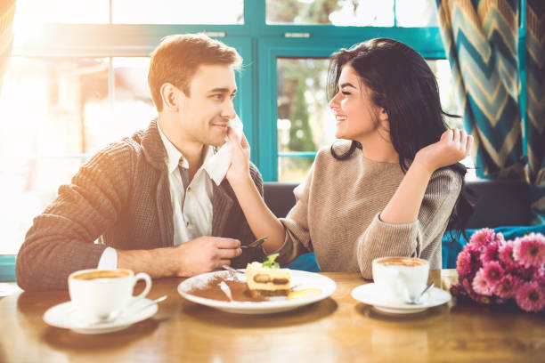 istock The happy couple having lunch in a restaurant 1083082476