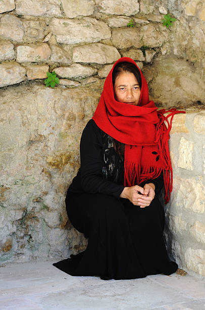 istock Poor woman huddled in corner 108309556