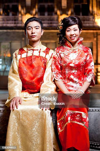 Asian Traditional Couple Stock Photo - Download Image Now - Couple - Relationship, Tradition, Chinese Culture