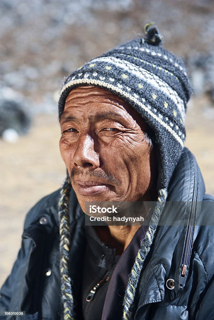 Nepalês porter - Foto de stock de Sherpa royalty-free