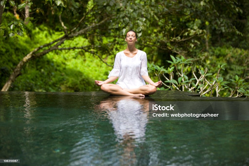 A ioga - Foto de stock de Bali royalty-free