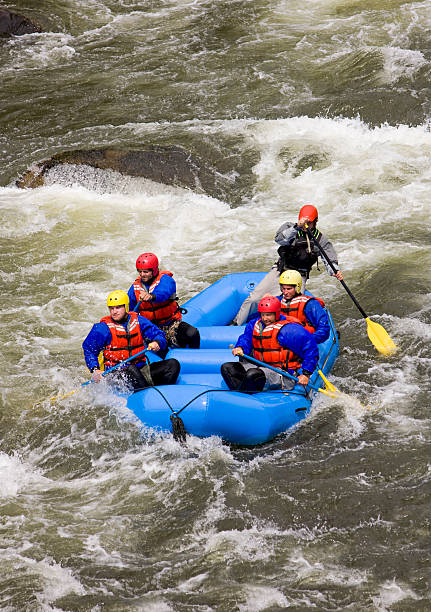 istock Friends Whitewater Rafting In Colorado, USA 108310097