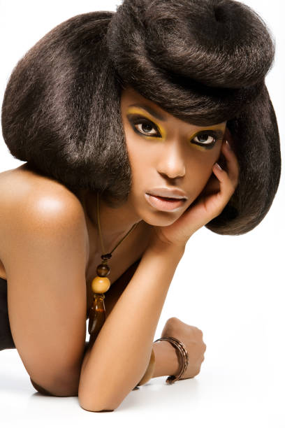 istock woman with professional hairstyling 108310124