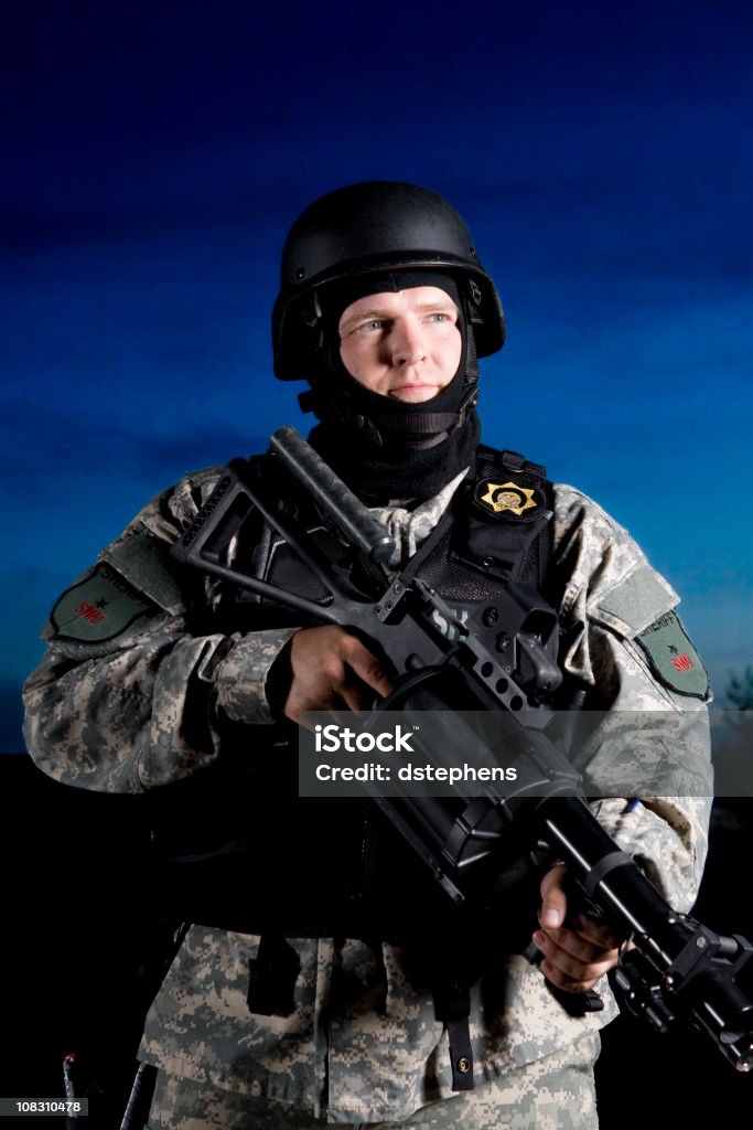 Специальные силы SWAT директор - Стоковые фото Образо�вательный учебный класс роялти-фри