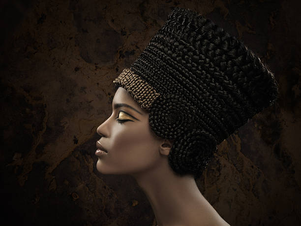 istock woman wearing Nefertiti crown 108310524