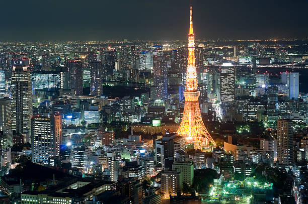 istock Aerial View of Tokyo Tower at Night 108310675