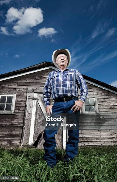 Cowboy - Fotografias de stock e mais imagens de Agricultor - Agricultor, Autoconfiança, 60-64 anos