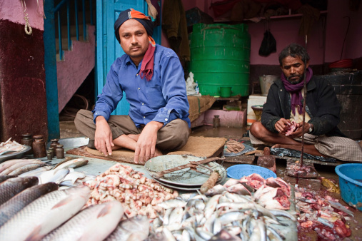 Fish shop in Kathmandu, Nepal.http://bem.2be.pl/IS/nepal_380.jpg