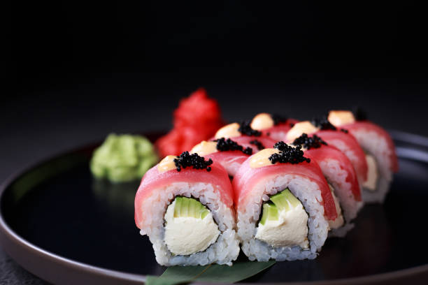 istock philadelphia sushi roll with tuna and cream cheese 1083109524