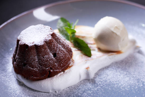 istock chocolate fondant cake, restaurant serving 1083109576