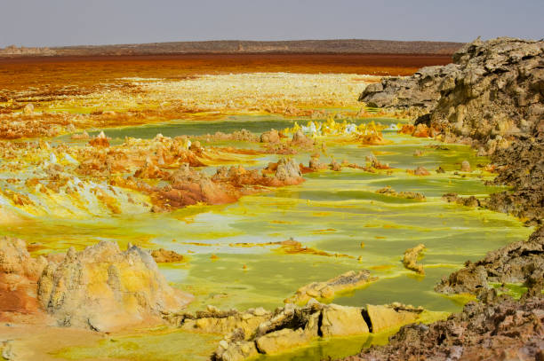 istock Inside the explosion crater of Dallol volcano, Danakil Depression, Ethiopia 108311400