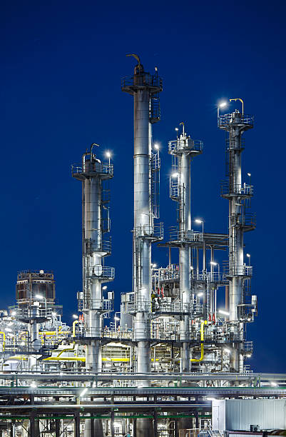 istock Refinery Distillation Towers At Night 108311878