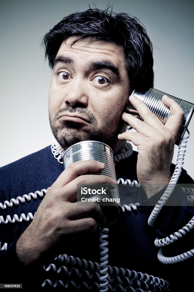 Bad téléphone - Photo de Boîte en fer-blanc libre de droits