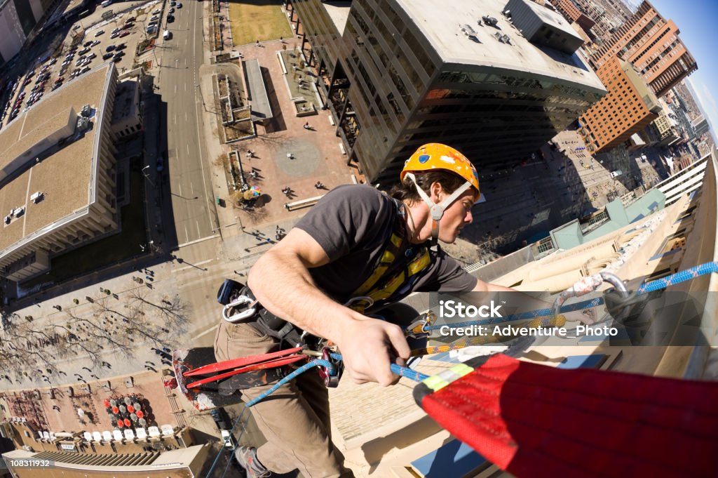 High Angle Travailleur Agiter de Grand Building - Photo de Travailler libre de droits