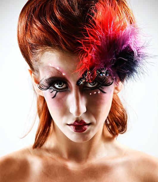istock Young girl with ornate makeup 108312448