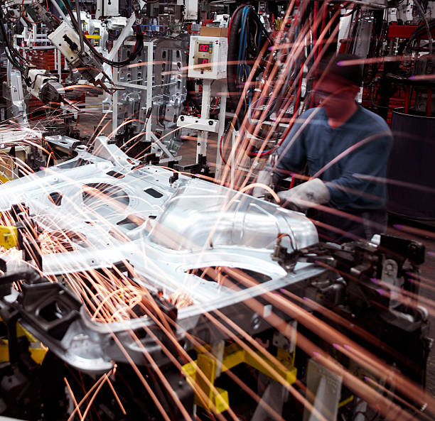 istock Welder in car factory 108312516