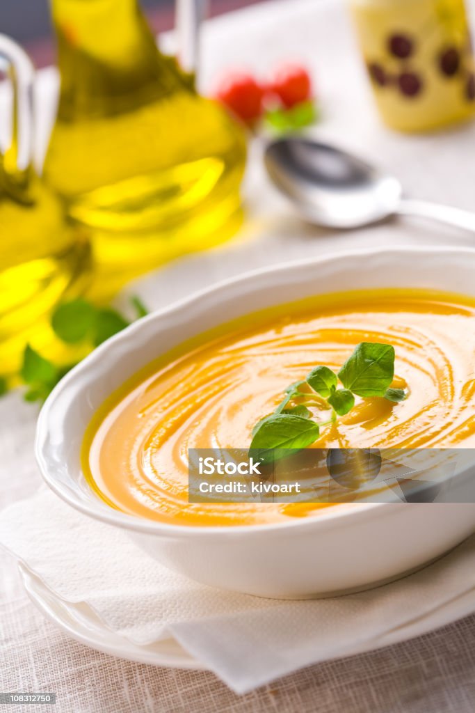 Zuppa di zucca - Foto stock royalty-free di Zuppa di Butternut Squash