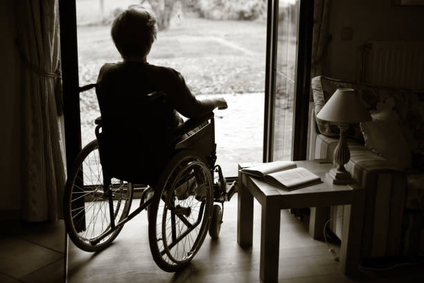 istock Woman on wheelchair 108312785
