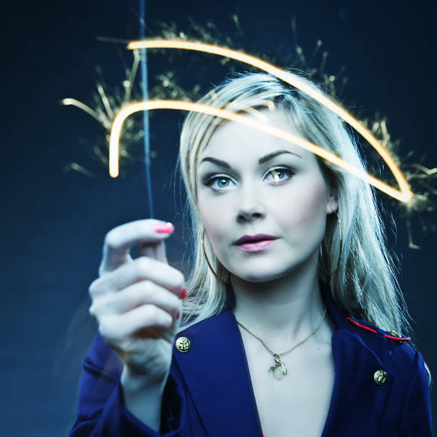 istock Woman with Sparkler 108312960