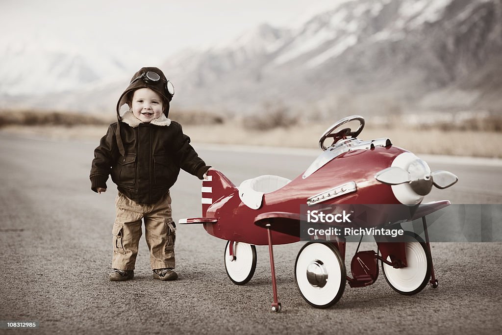 Маленький пилотное - Стоковые фото Авиакосмическая промышленность роялти-фри