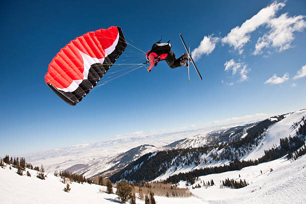 istock Speed Skier Above Canyon View 108312988